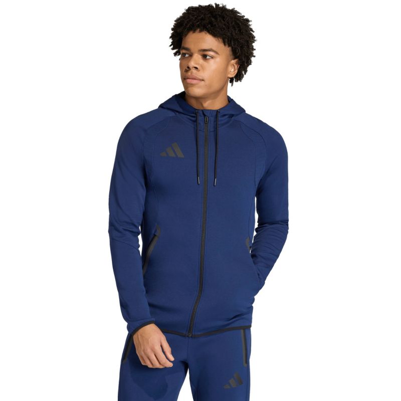 Men's adidas Tiro 26 Travel Sweat Hoodie Navy Blue KF6078 sötétkék férfi kapucnis pulóver