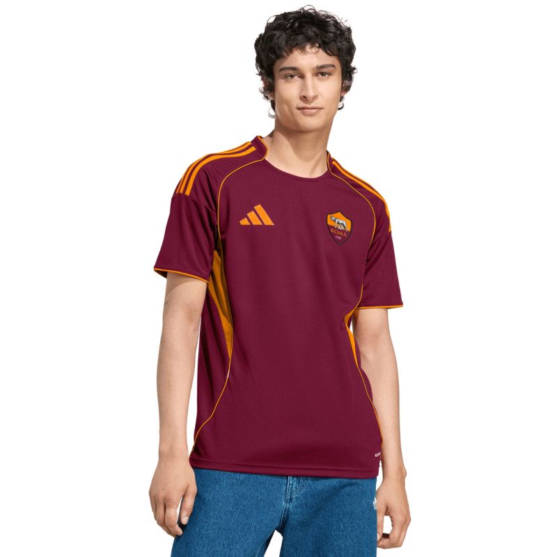 Adidas Men's AS Roma 25/26 Home Jersey bordó férfi póló