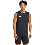 Adidas Men's Entrada 26 Sleeveless Jersey Black fekete férfi póló