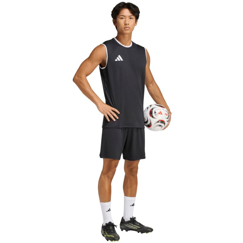 Adidas Men's Entrada 26 Sleeveless Jersey Black fekete férfi póló
