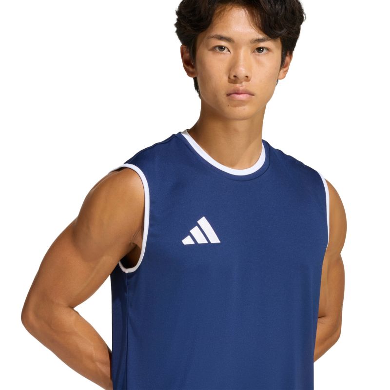 Adidas Men's Entrada 26 Sleeveless Jersey Navy Blue sötétkék férfi póló