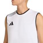 Adidas Men's Entrada 26 Sleeveless Jersey White fehér férfi póló