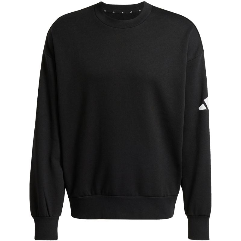 adidas Men's Essentials Loose Fit 3 Bar Logo Black férfi Pulóver JF3542