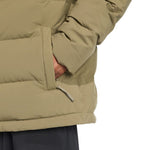adidas Men's Helionic Climawarm Hoodie Jacket Olive férfi JX0580