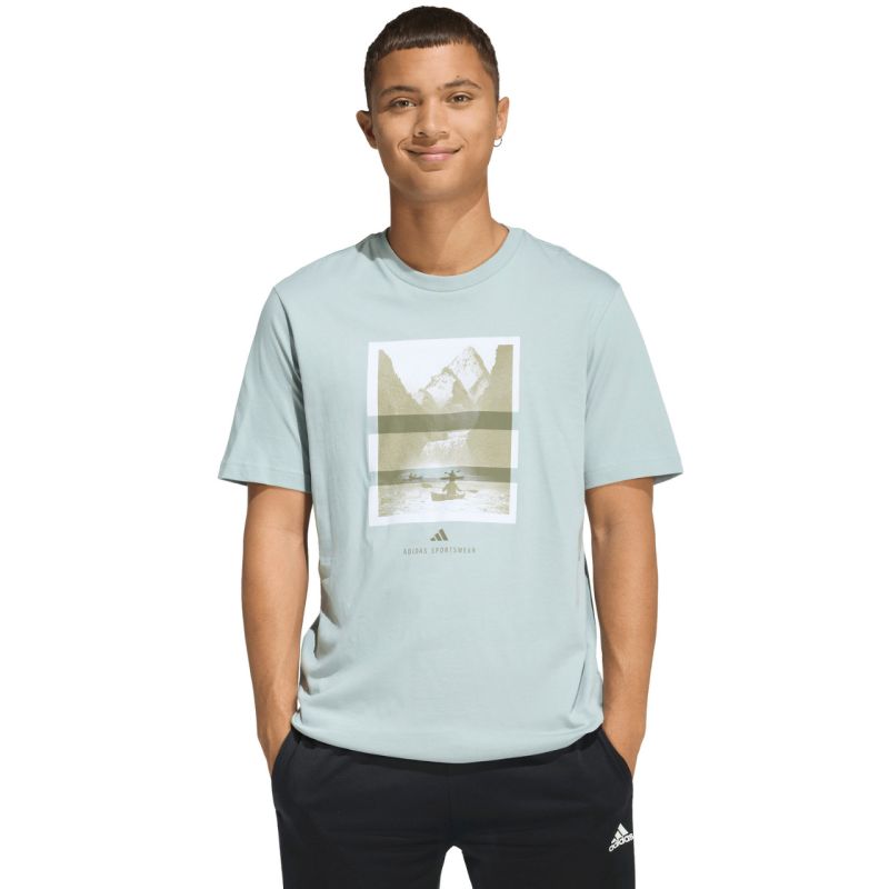 Adidas Men's Outdoor Kayaking Graphic T-shirt menta férfi póló