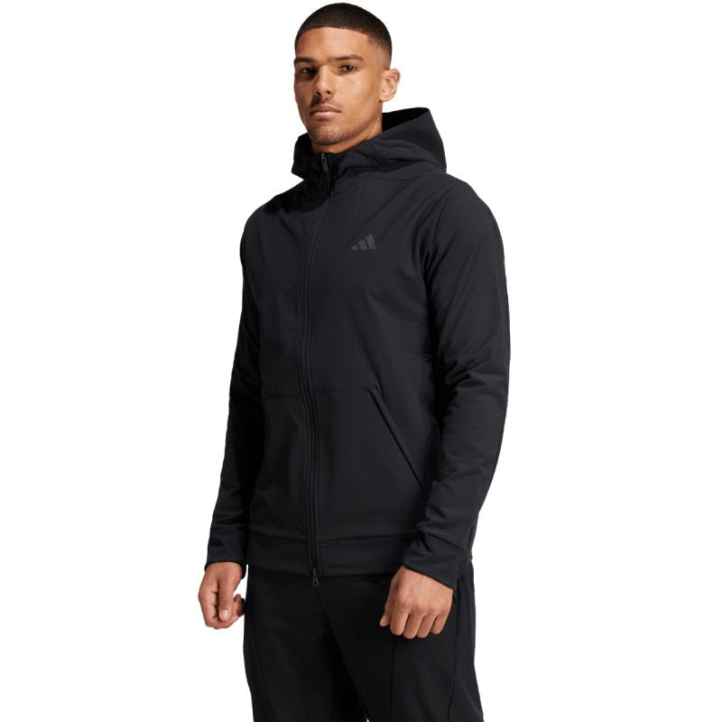 adidas Men's sweatshirt Designed for Training COLD.RDY Full-Zip Hoodie fekete férfi pulóver IN5607