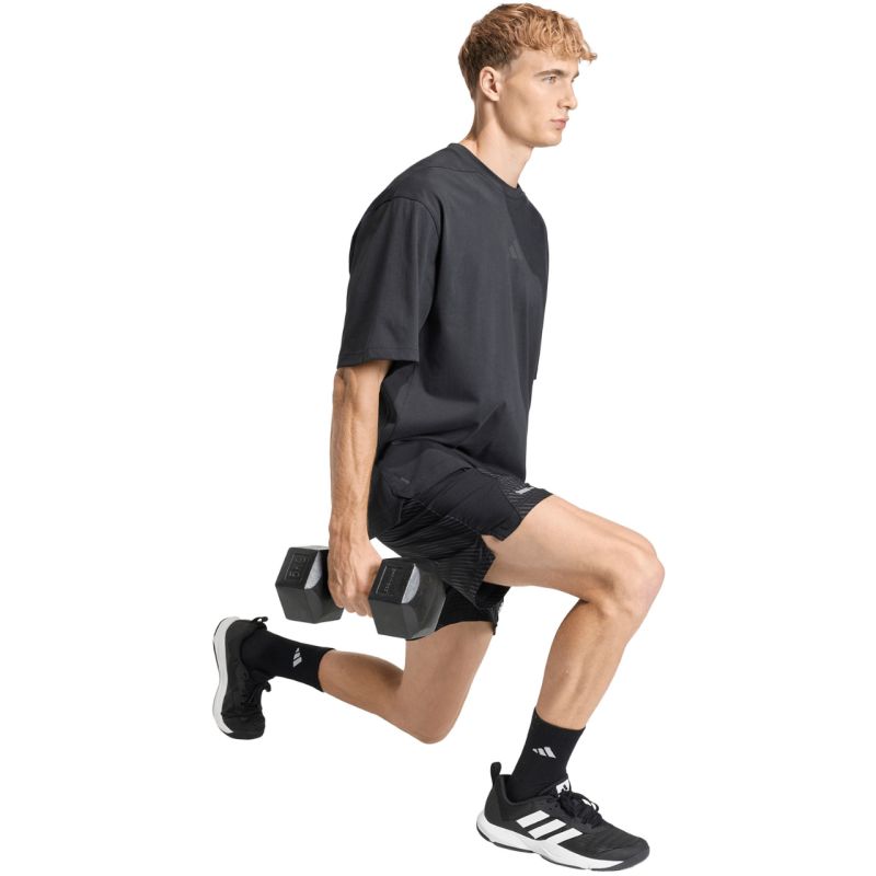 Adidas Men's Tech Intensity Aop Shorts fekete férfi rövidnadrág