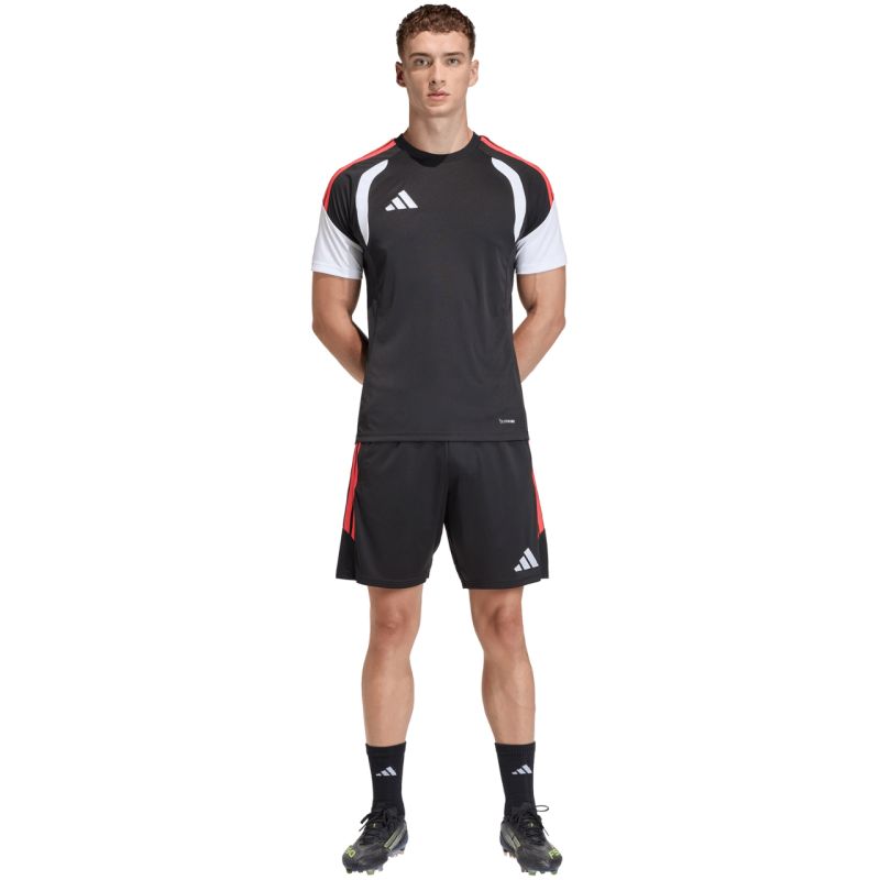 Adidas Men's Tiro 26 League Training Shorts Black and piros férfi rövidnadrág JY9716