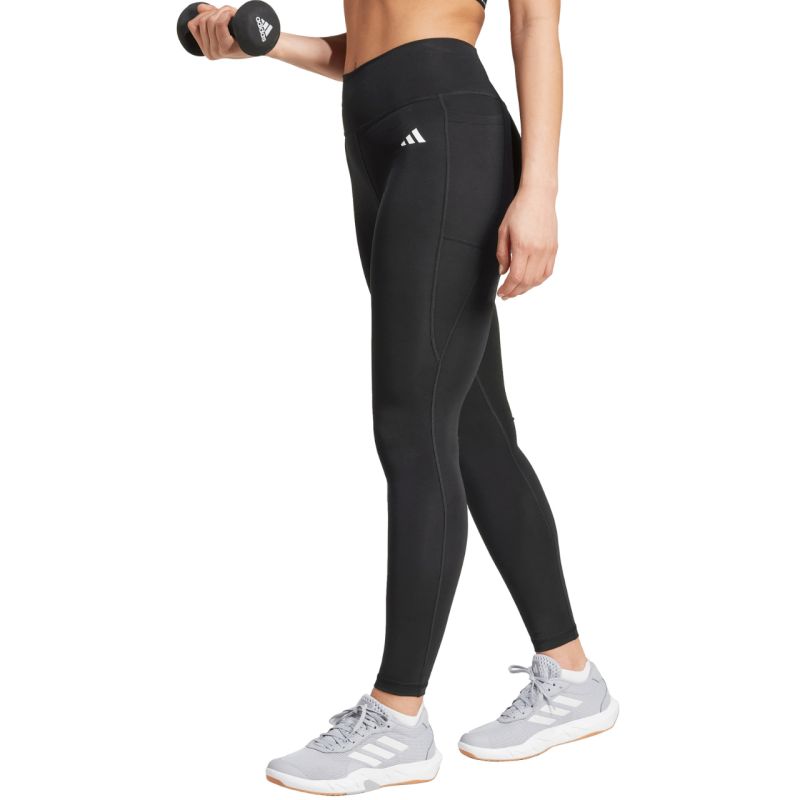 adidas Optime Essentials Stash Pocket Full-Length Women's női Leggings Black IT2280