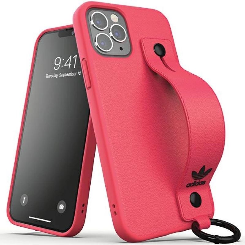 Adidas OR Hand Strap Case for iPhone 12 / iPhone 12 Pro - rózsaszín táska
