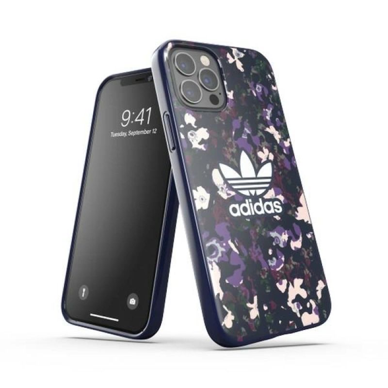 Adidas OR SnapCase Graphic case for iPhone 12 Pro / iPhone 12 - lilac fioletowy táska 8718846084307-89746