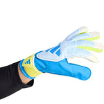 adidas Predator Training Goalkeeper Gloves White, Yellow, and Blue kék kapuskesztyű KA7786