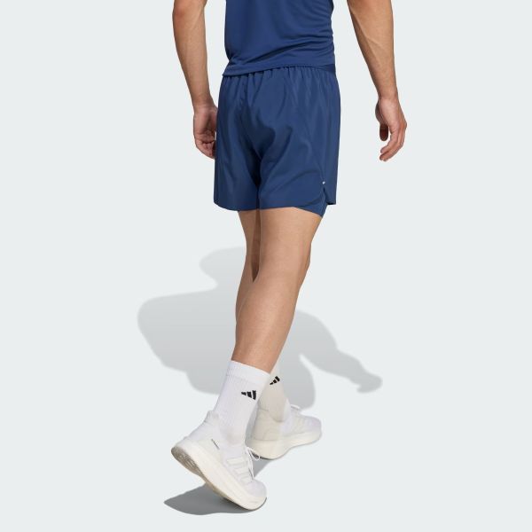 Adidas Run Ess 21 kék férfi rövidnadrág