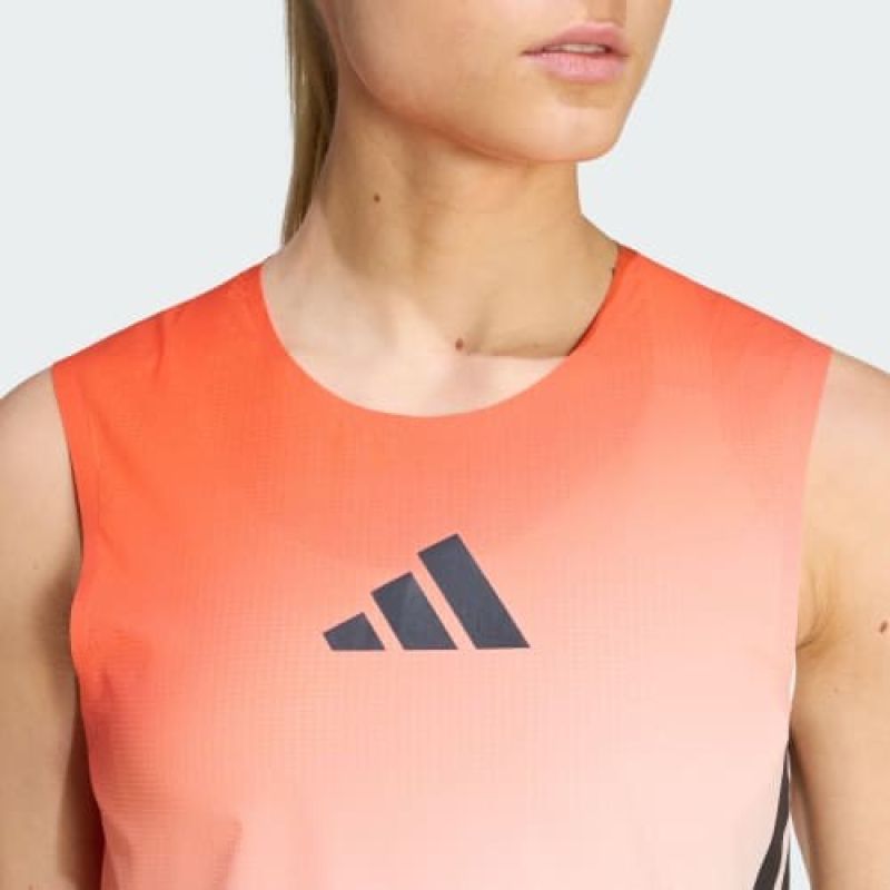 Adidas running top TERREX Xperior Pro Tank – white/semi impact orange, size: női póló, narancssárga