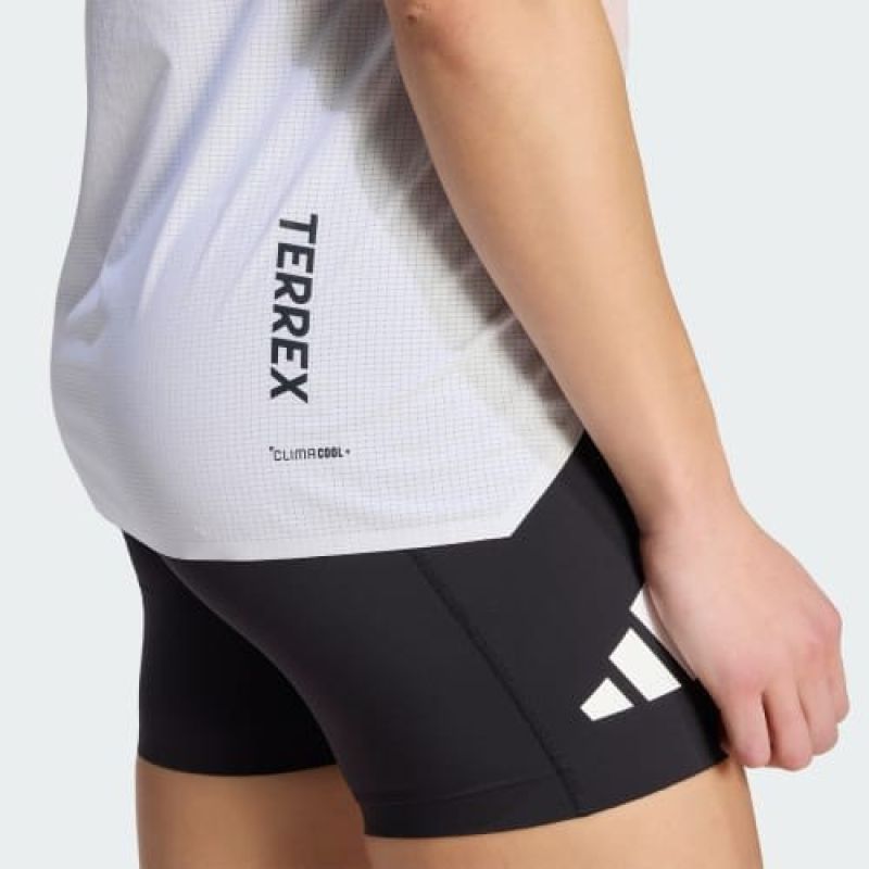 Adidas running top TERREX Xperior Pro Tank – white/semi impact orange, size: női póló, narancssárga