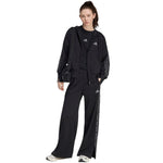 Adidas Seasonal Essentials Animal Print 3-Stripes Full-Zip Hooded Sweatshirt női kapucnis pulóver, fekete