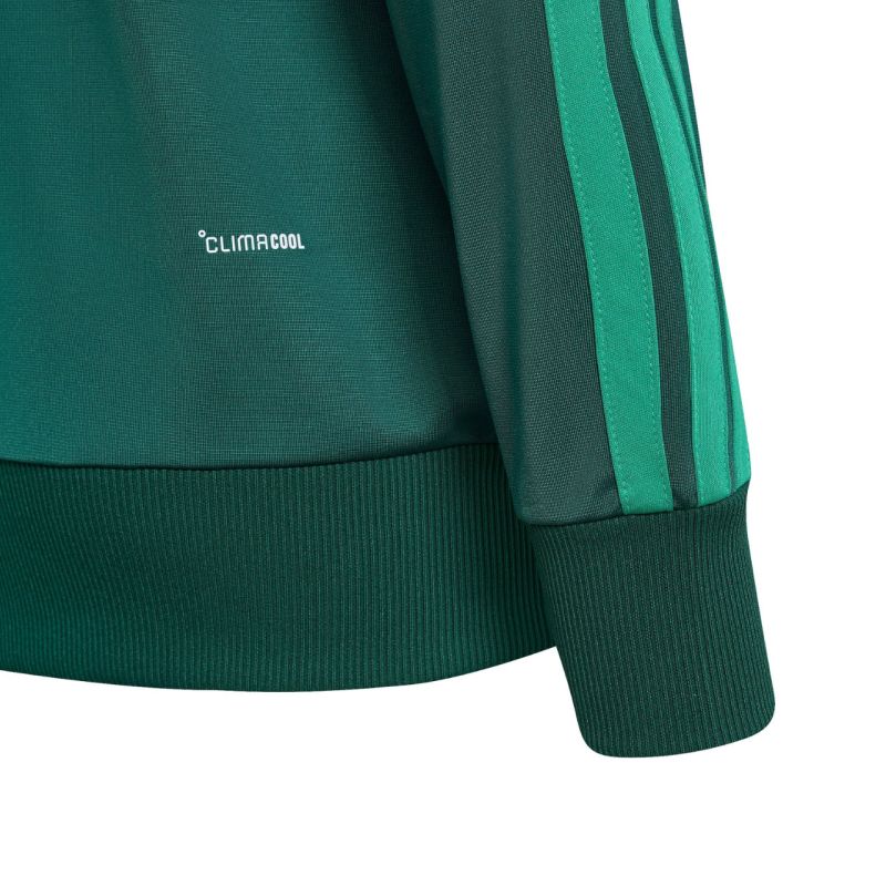 Adidas Seasonal Essentials Tiberio 3-Stripes Kids Tracksuit szett, zöld