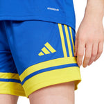 Adidas Squadra 25 blue and sárga női rövidnadrág