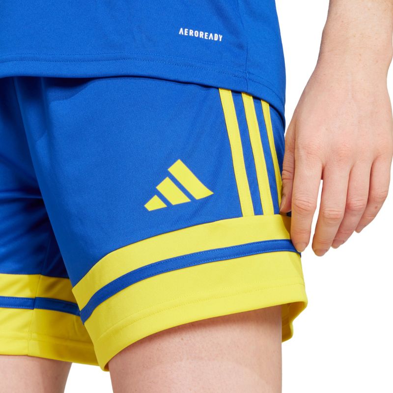 Adidas Squadra 25 blue and sárga női rövidnadrág