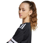 adidas Squadra 25 Long Sleeve Jersey for Kids Black and fehér gyerek póló JJ0047