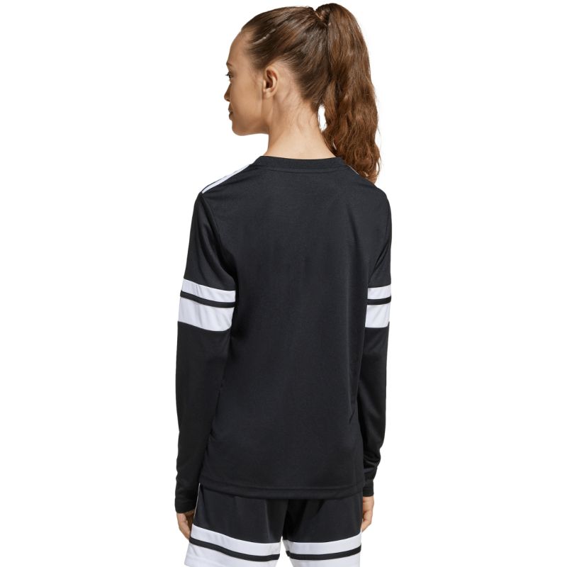 adidas Squadra 25 Long Sleeve Jersey for Kids Black and fehér gyerek póló JJ0047