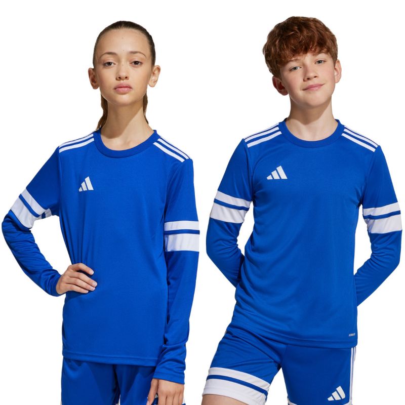 adidas Squadra 25 Long Sleeve Kids T-Shirt Blue Futball mez, gyerek JJ0046