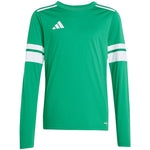 adidas Squadra 25 Long Sleeve Kids T-Shirt Green Futball mez, gyerek JN7491
