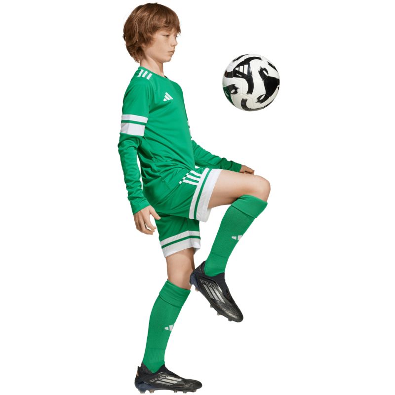 adidas Squadra 25 Long Sleeve Kids T-Shirt Green Futball mez, gyerek JN7491