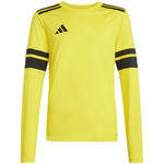 adidas Squadra 25 Long Sleeve Kids T-Shirt Yellow Futball mez, gyerek JJ0043