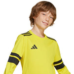 adidas Squadra 25 Long Sleeve Kids T-Shirt Yellow Futball mez, gyerek JJ0043