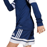 adidas Squadra 25 Long Sleeve Navy Blue Kids T-Shirt Futball mez, gyerek JJ0049
