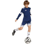 adidas Squadra 25 Long Sleeve Navy Blue Kids T-Shirt Futball mez, gyerek JJ0049