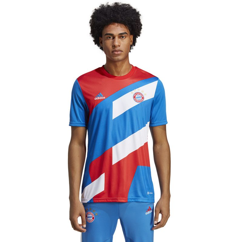 adidas T-shirt adidas FC Bayern Pre-Match JSY M HU1261 Ruházat Póló - Sportmania.hu