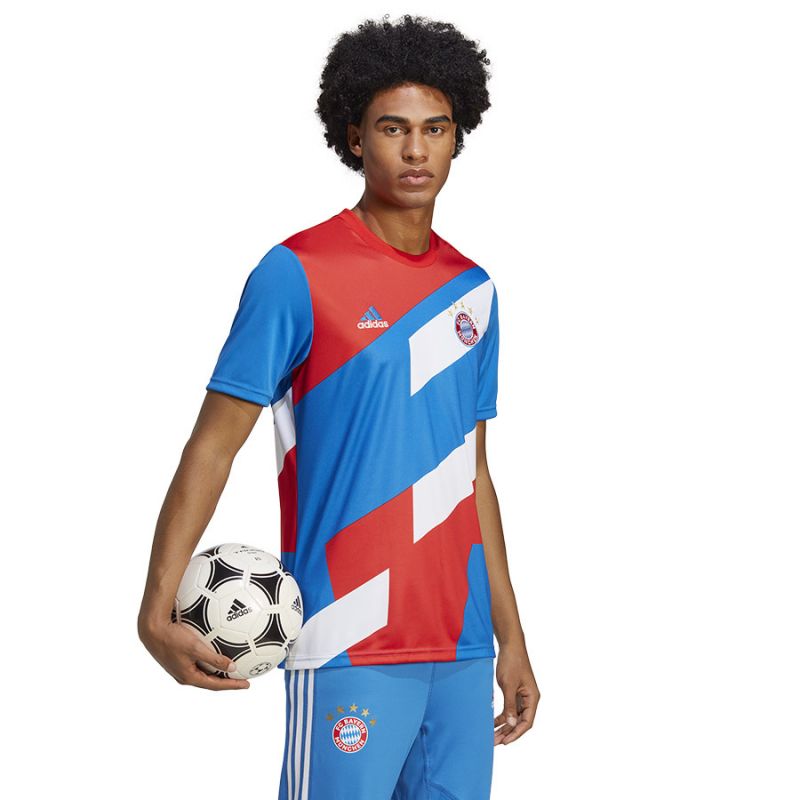 adidas T-shirt adidas FC Bayern Pre-Match JSY M Ruházat férfi Póló HU1261