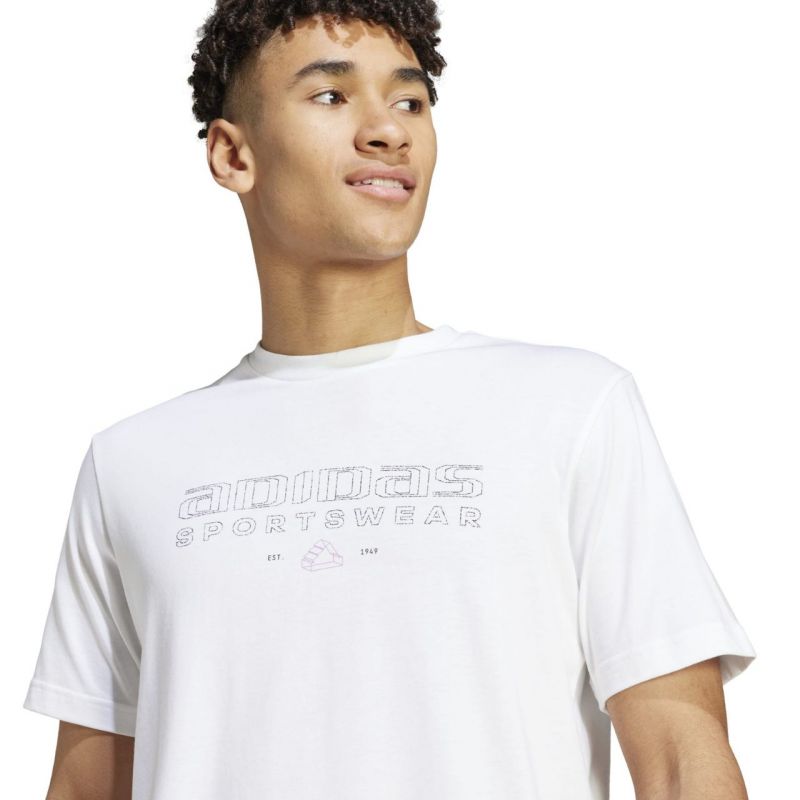 adidas T-shirt adidas Tech Linear Graphic M IW2690 Póló - Sportmania.hu