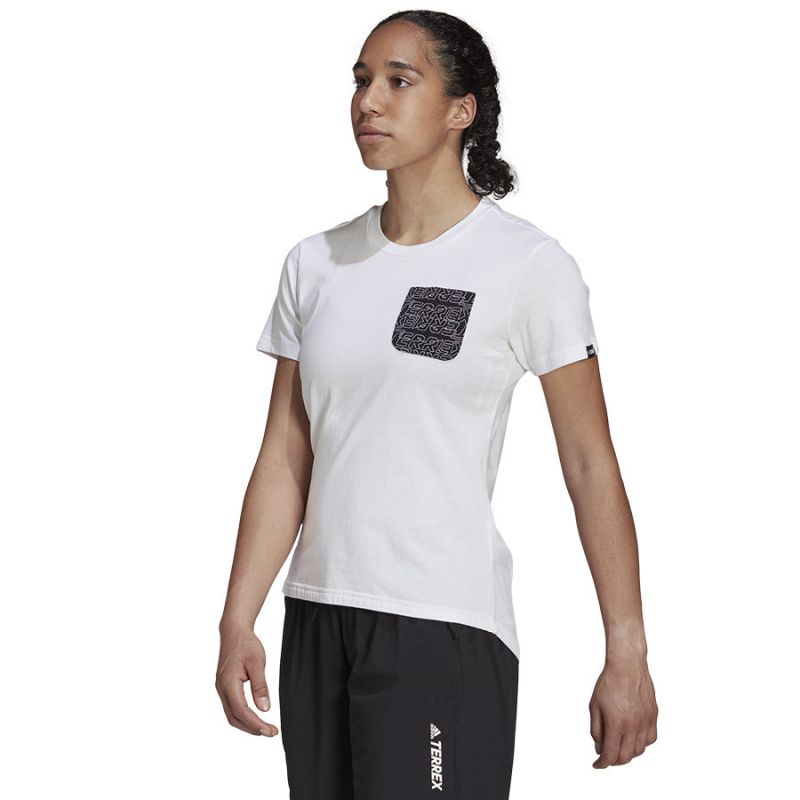 adidas T-shirt adidas TX Pocket Tee W GU8983 Póló - Sportmania.hu