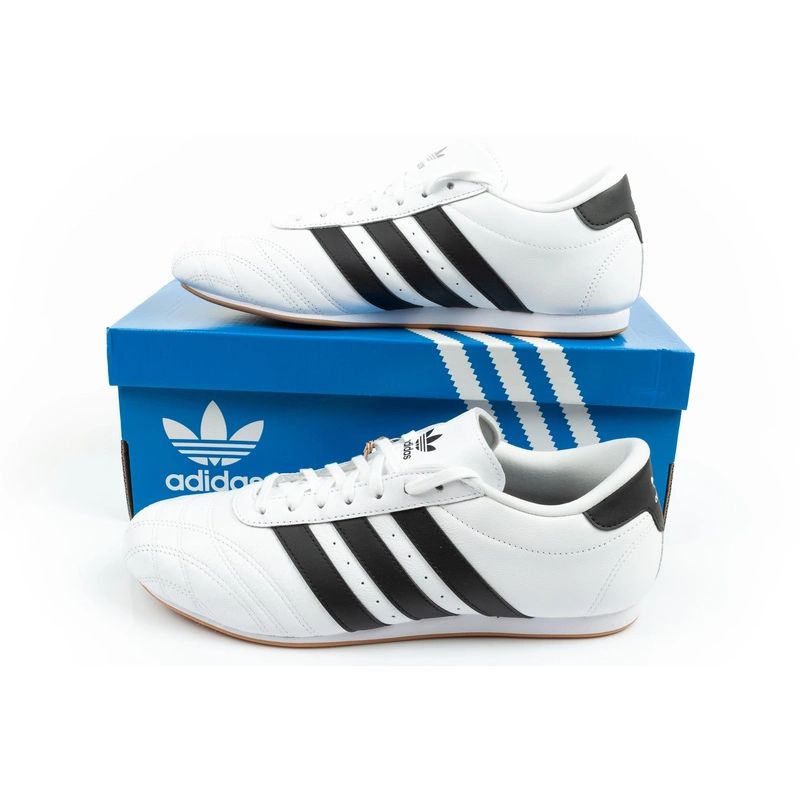 Adidas Taekwondo Lace Women’s Sports Shoes, White, Stylish Leather cipő, fekete