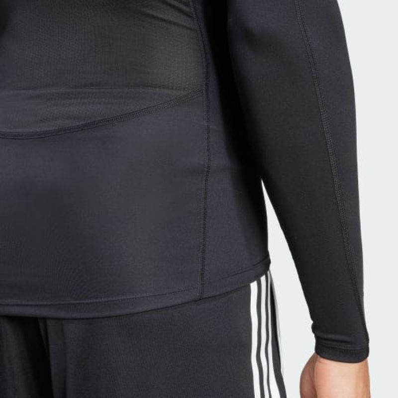 Adidas Techfit Long Sleeve T-Shirt,, 2XL férfi póló, fekete