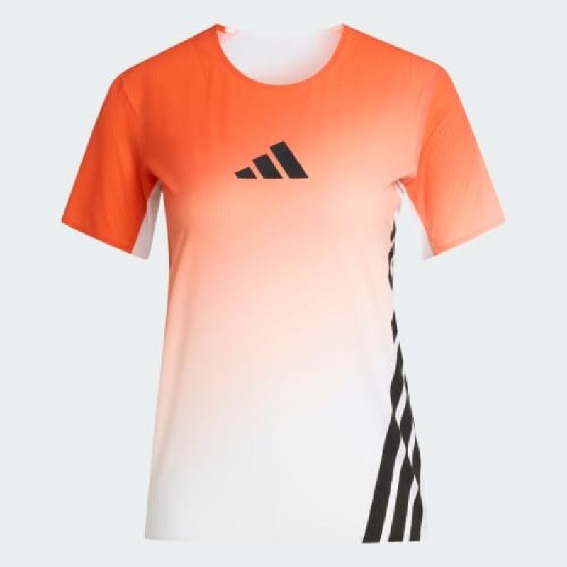 Adidas TERREX Xpr Pro Tee running – white/semi impact orange, size: női póló, narancssárga