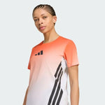 Adidas TERREX Xpr Pro Tee running – white/semi impact orange, size: női póló, narancssárga