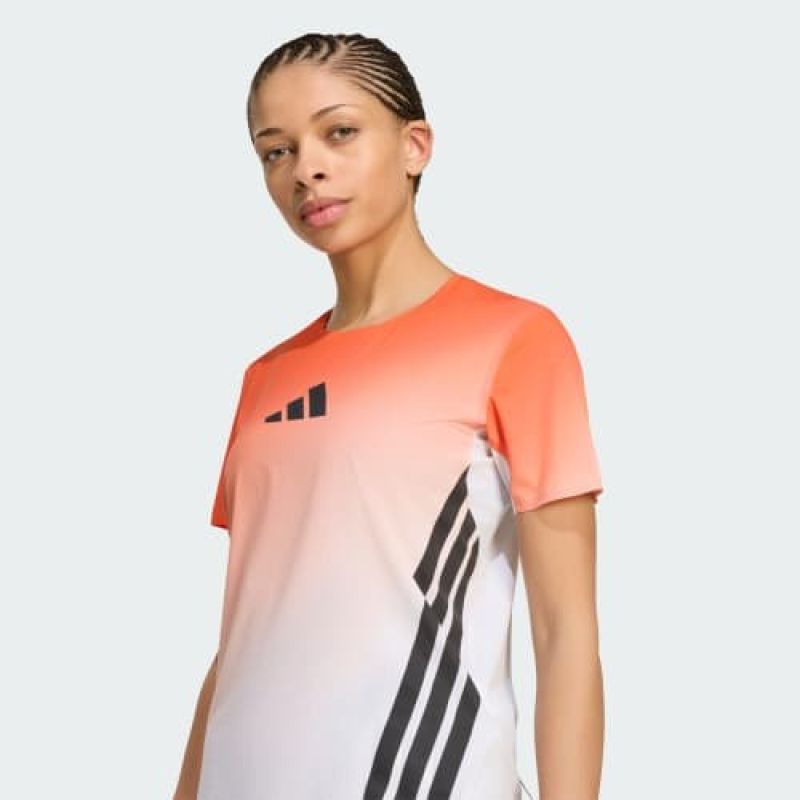 Adidas TERREX Xpr Pro Tee running – white/semi impact orange, size: női póló, narancssárga