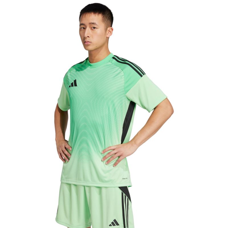 Adidas Tiro 25 Competition Jersey Short Sleeve Men's Goalkeeper Jersey zöld férfi JI9716 Kapusmez