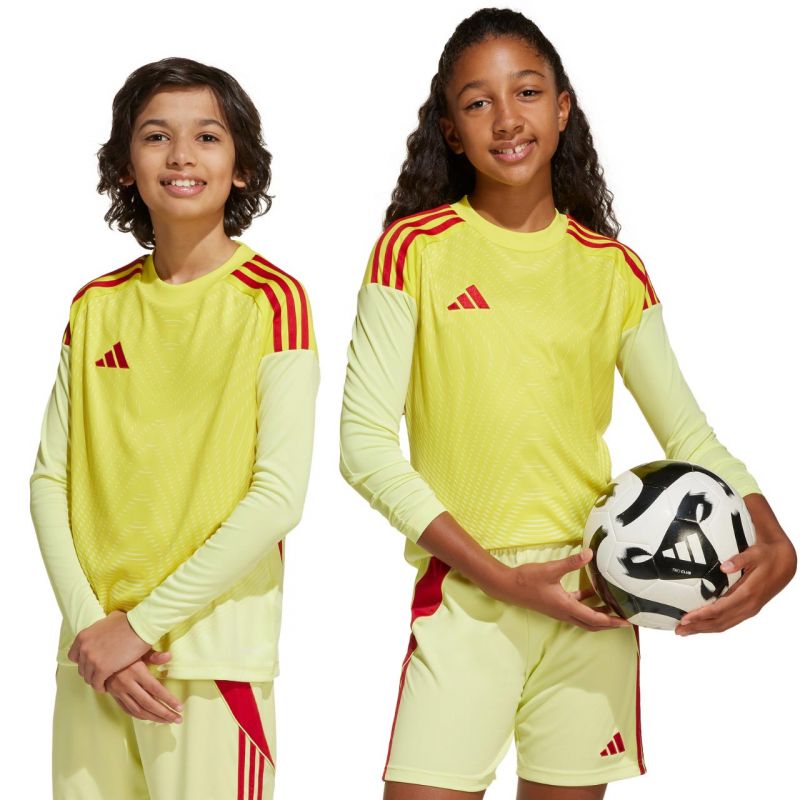 adidas Tiro 25 Competition Long Sleeve Kids' Goalkeeper Jersey Yellow and piros gyerek JN2020 Kapusmez