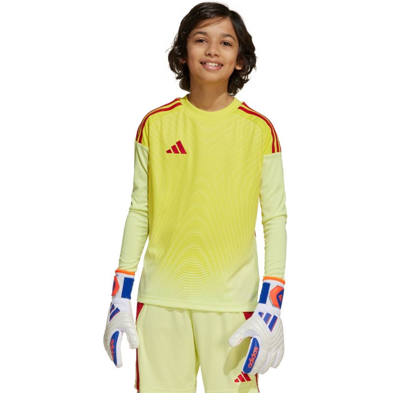 adidas Tiro 25 Competition Long Sleeve Kids' Goalkeeper Jersey Yellow and piros gyerek JN2020 Kapusmez