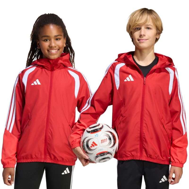 adidas Tiro 26 Competition All Weather Kids Red 116 cm gyerek kabát KB0155