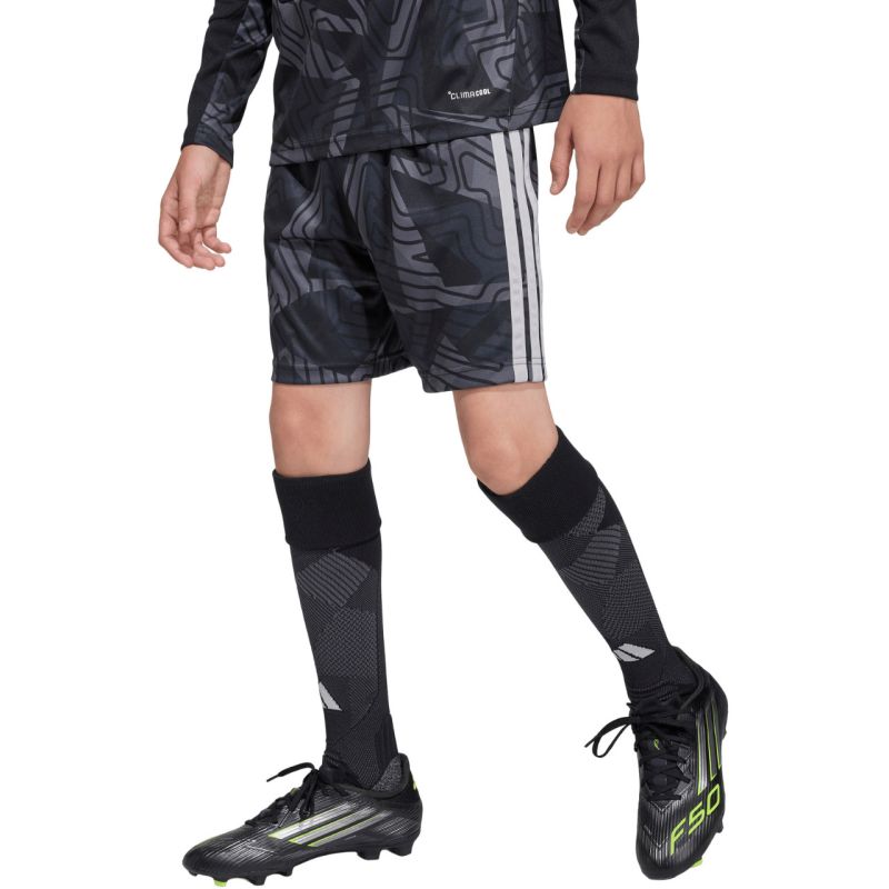 Adidas Tiro 26 Competition Goalkeeper Kids' Shorts Black and Gray szürke gyerek KC5468 Kapusnadrág