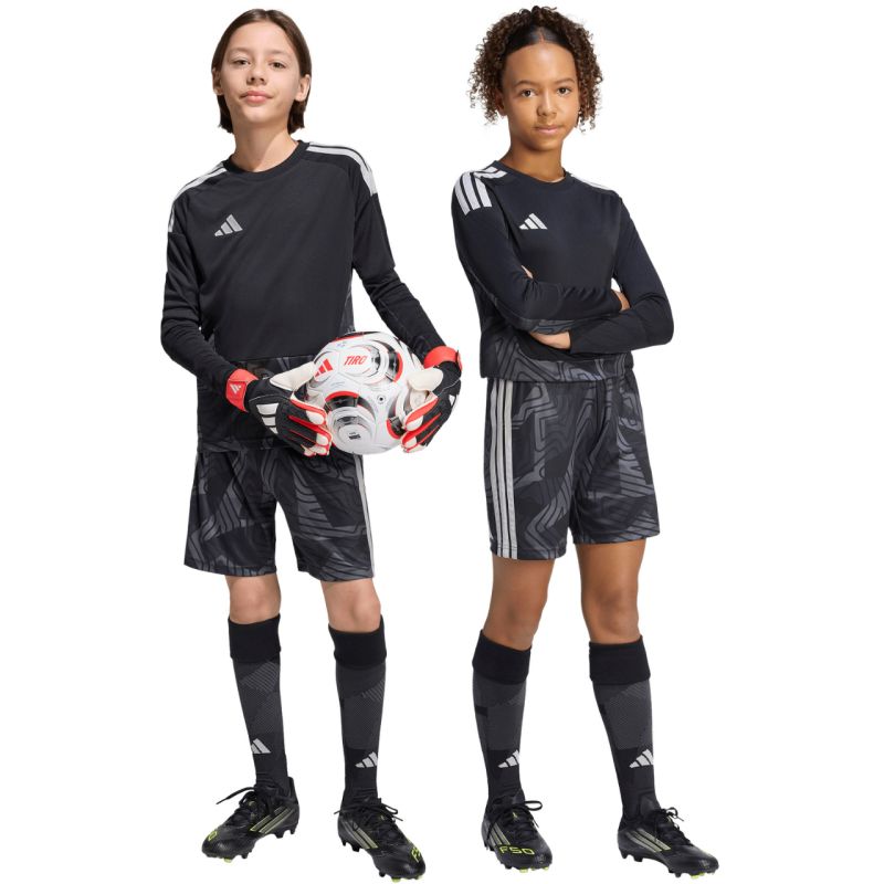 Adidas Tiro 26 Competition Goalkeeper Kids' Shorts Black and Gray szürke gyerek KC5468 Kapusnadrág