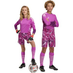 Adidas Tiro 26 Competition pink kids' goalkeeper shorts rózsaszín gyerek KC5470 Kapusnadrág