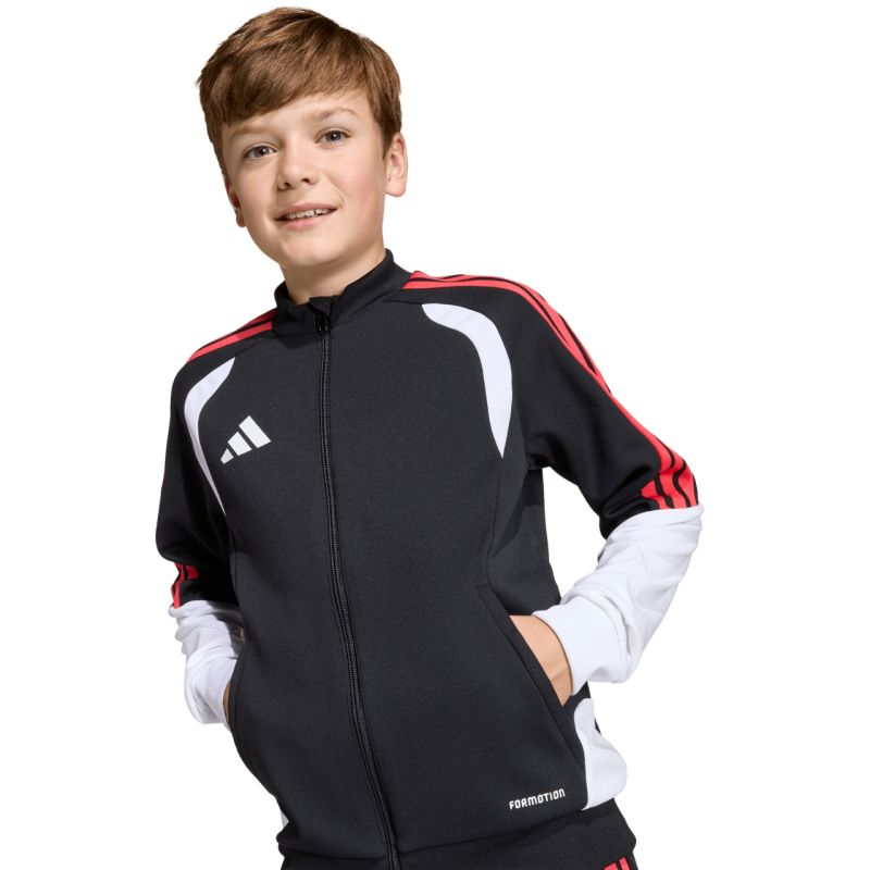 adidas Tiro 26 Competition Training Kids' Sweatshirt Black, White, and Red gyerek pulóver KC3791