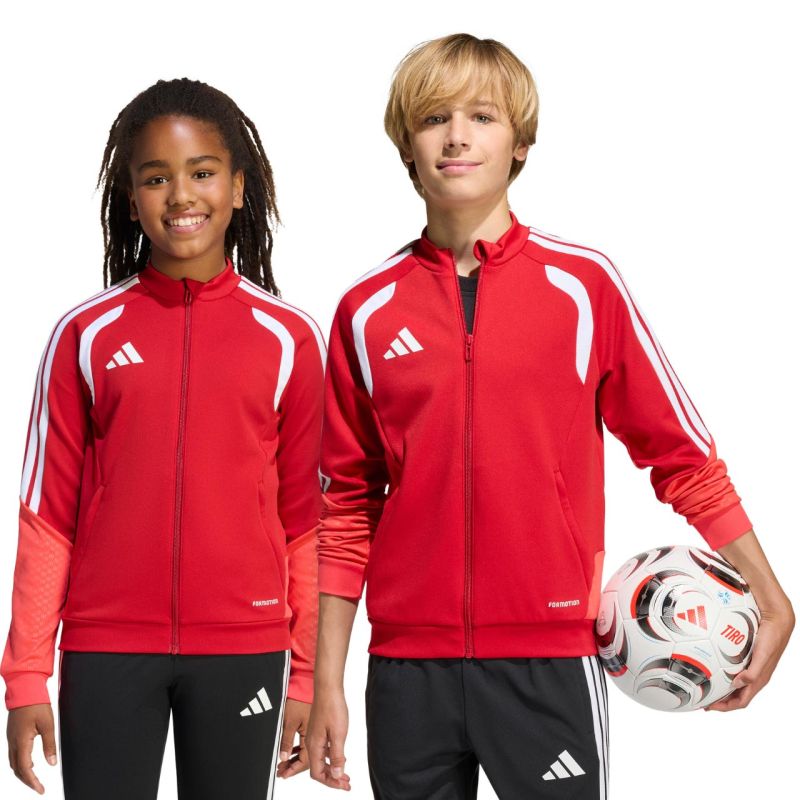 adidas Tiro 26 Competition Training kids' sweatshirt KA7710 piros gyerek kapucnis pulóver